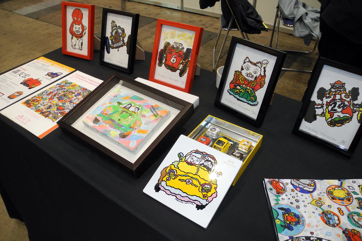 乗り物絵師★トドロキ トモヒロのブース。