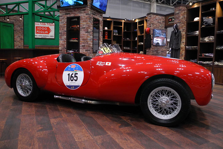 Mile Miglia／VETERANCAR CLUB JAPAN／La Festa Mille Migliaのブースに展示された「チシタリア202」。
