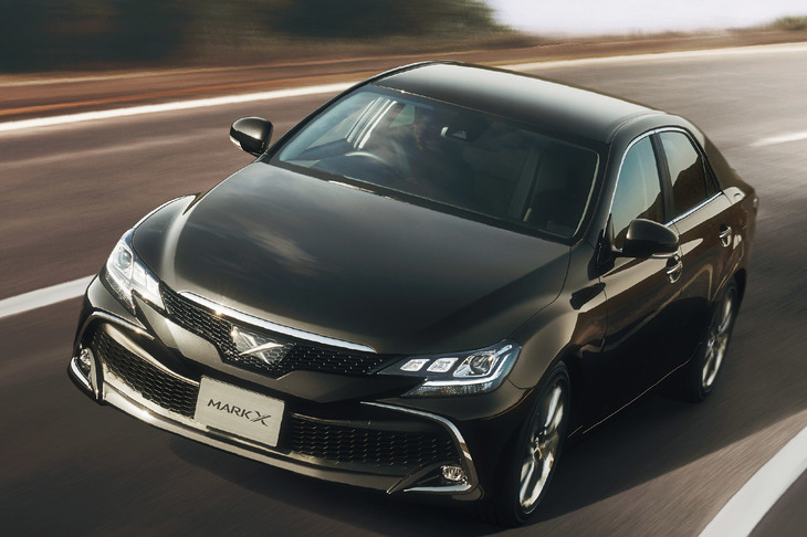 「トヨタ・マークX」も2019年12月をもって生産終了に。写真は「マークII」からの“半世紀にわたるご愛顧に感謝を込めて”設定したという最後の特別仕様車“ファイナルエディション”。