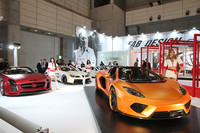 2012年12月に設立が発表されたスイスのコンプリートカーメーカーのブランチ、「FAB Design ASIA」が立派なブースを構えていた。並ぶのは「マクラーレンMP4-12C」ベースの「テルソ」をはじめ高級カスタムカーのみ。