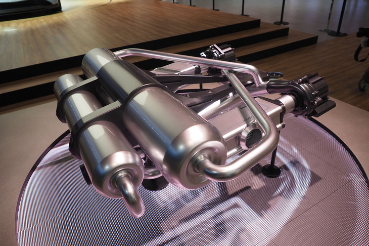 「マツダ・ビジョンXクーペ」に搭載される二酸化炭素回収技術「マツダ・モバイルカーボンキャプチャー」。