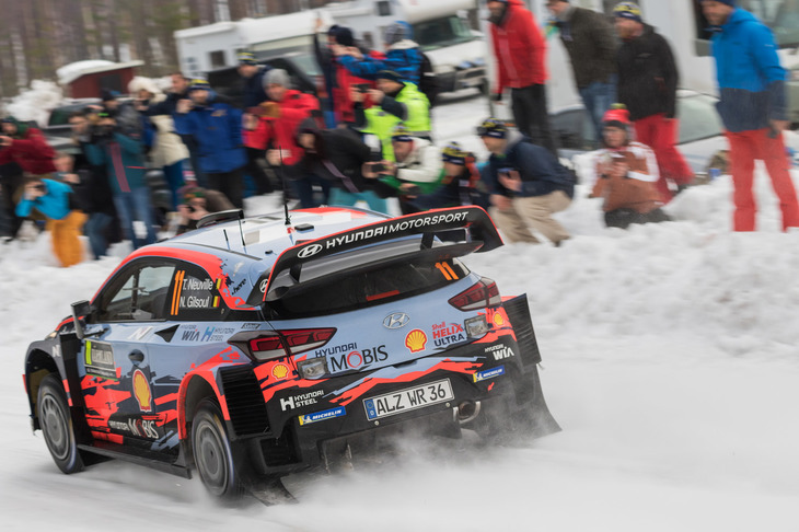 3位に入ったヌービル。ドライバーランキングでは、トップのタナックと7ポイントの差で2位となった。やはり今年もタナック、ヌービル、オジェの争いになりそう。