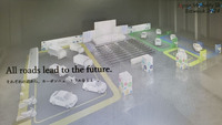 スタートアップや事業会社によるブース出展会場のイメージ。車両の展示も予定されている。