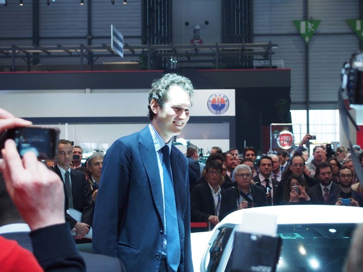 FCA会長であるとともに、エグゾールの会長兼CEOであるジョン・エルカン。2013年のジュネーブショーで。