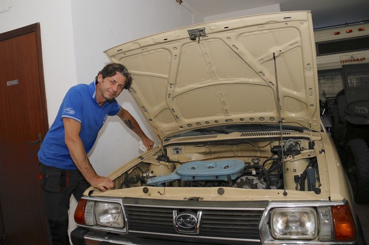 長男のリッカルド・マージ氏は今年で50歳。独立してスバル車を売り始めた父ニコロ氏の背中を見ながら育った。