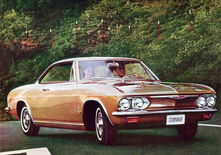 1964年に世代交代した2代目「シボレー・コルベア」の2ドアハードトップ。エンジンは2.7リッターに拡大され標準では96PSを発生、高性能版や182PSのターボ仕様も設定。1969年に生産終了するまでの累計生産台数は183万台以上。