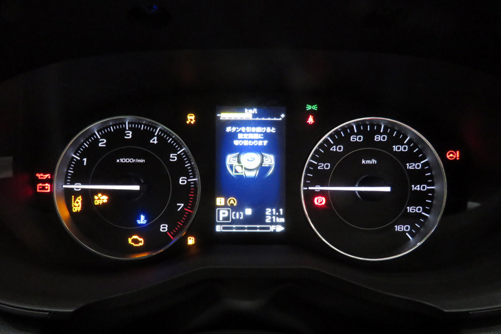 スバル・インプレッサG4（メーター）