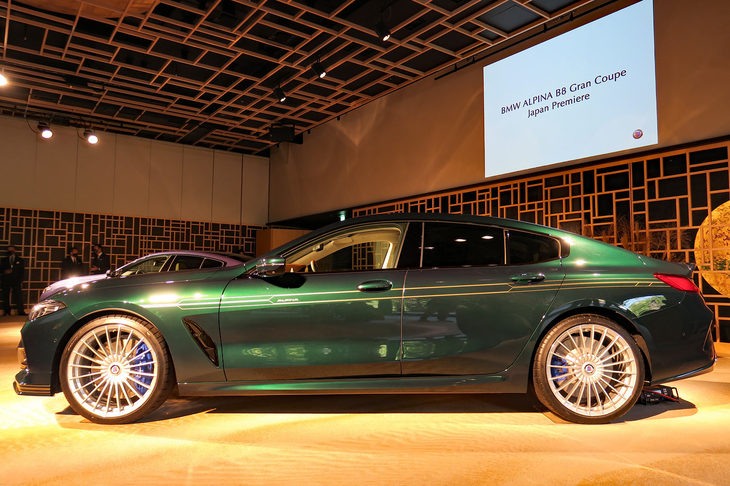 BMWアルピナB8グランクーペ（サイドビュー）