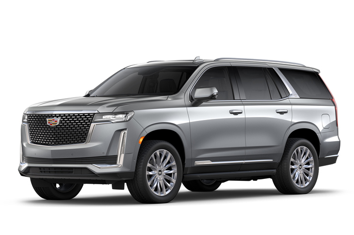 全長5400mm、ホイールベース3060mmという堂々たる体格のSUV「キャデラック・エスカレード」。3列目シート使用時でも722リッターの荷室容量が確保される。