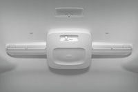 前席の空気を後席へと送風することにより、空気を効率的に循環。冷気や温気の偏りを解消する天井サーキュレーター。「G」と「Z」にオプションで用意される。