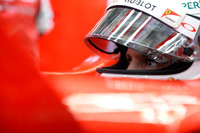 定位置の3番グリッドから3位を維持していたフェラーリのセバスチャン・ベッテル。しかしピットストップ中にタイヤがうまくはまらずタイムロス、ウィリアムズのマッサに3位の座を奪われてしまった。終盤猛追するもかなわず0.6秒差で4位。（Photo=Ferrari）