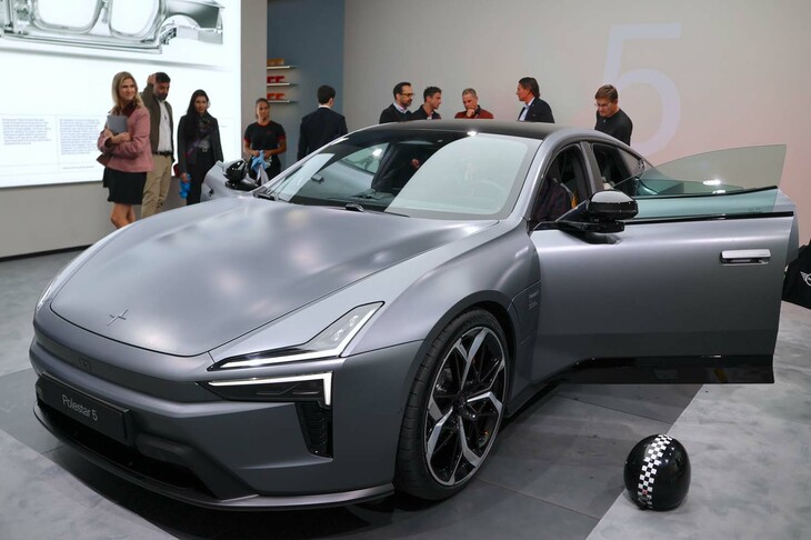 今回のIAAで世界初公開された「ポールスター5」は、ブランドにおける旗艦モデル。