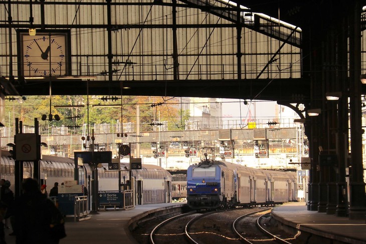 映画『男と女』でラストシーンの舞台にもなったパリのサン・ラザール駅。