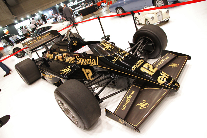 PLANEX CARSが出展した、1985年「ロータス97T」。3億円の値札がついていた。