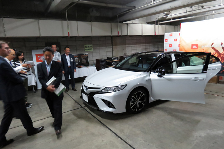 今回の取材会では、新たにオプション設定された「JBLプレミアムサウンドシステム」の音を体験することもできた。