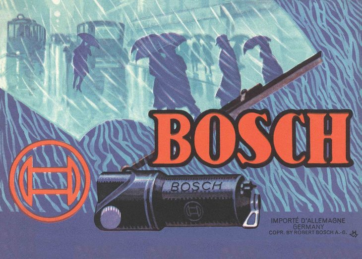 当時のボッシュの広告。（画像：Newspress）