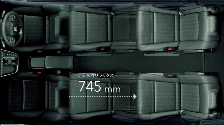 新型「ノア／ヴォクシー」のキャプテンシートは先代のものとは異なり、座席を中央に寄せることなく前後の超ロングスライドが可能。開発に際しては、こうした「先代のネガつぶし」が徹底的に行われている。