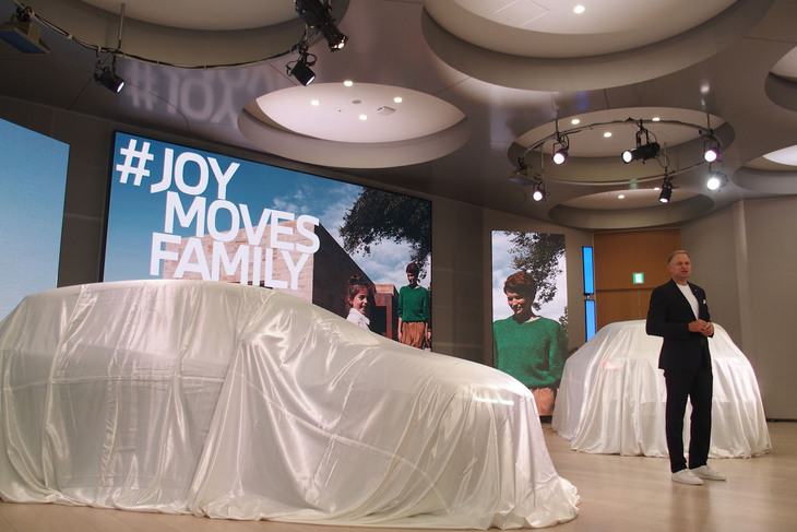 東京・お台場で行われた「BMW 2シリーズ アクティブツアラー」発表会の様子。