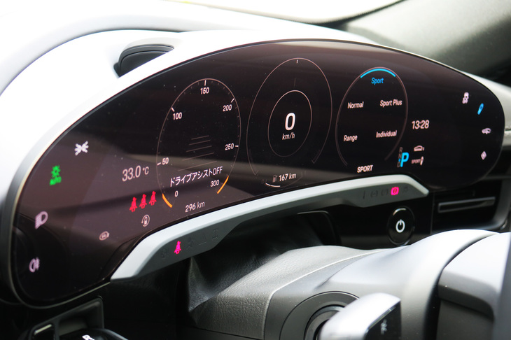 ポルシェ・タイカン4クロスツーリスモ（デジタルメーター）