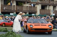 1969年の映画『ミニミニ大作戦』に登場した1968年型の「ミウラP400」。50年後の2019年、米ペブルビーチ・コンクール・デレガンスに姿を見せた。