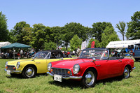 会場に展示された「ホンダS600」。