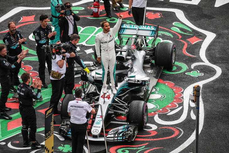 F1第19戦メキシコGPを4位で終えたメルセデスのルイス・ハミルトン（写真）。しかし、2戦を残して2018年のワールドチャンピオンとなった。（Photo=Mercedes）