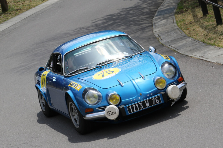 ラリーのみの参加だった1974年「アルピーヌA110」。