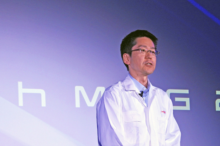「ホンダ0シリーズ」のコンセプトをあらためて説明する、本田技研工業 電動事業開発本部 BEV開発センター所長兼BEV企画統括部統括部長の秋和利祐氏。
