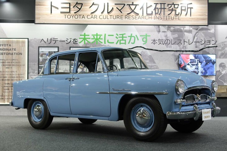 トヨタが一切妥協することなくレストアを施したという「トヨペット・クラウンRS」。まさに新車をつくるほどの手間をかけて製作したとされる。