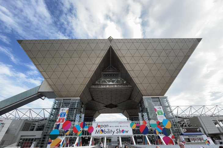 ジャパンモビリティショーの会場となる東京ビッグサイト。