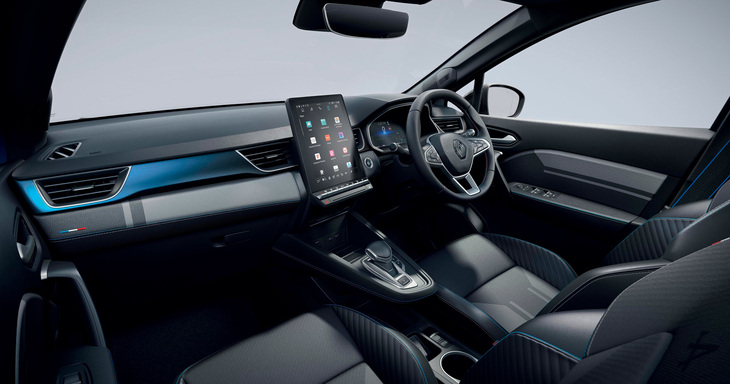 キャプチャー エスプリ アルピーヌのインストゥルメントパネルまわり。