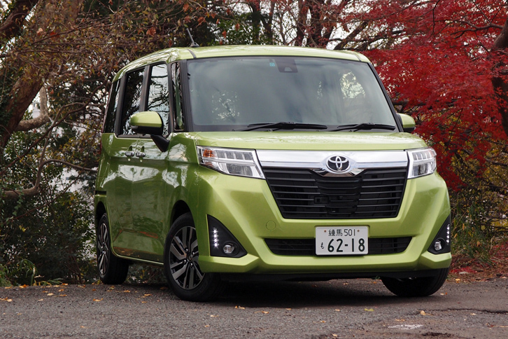 「トヨタ・ルーミー」。ダイハツからOEM供給される、「トール」の兄弟車である。