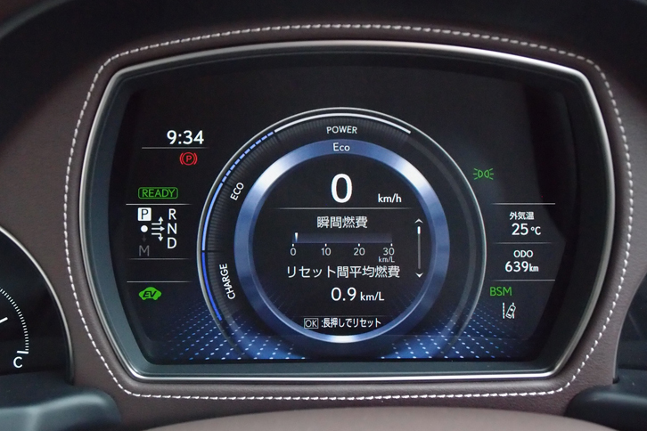 LS500h“バージョンL”（メーターパネル）