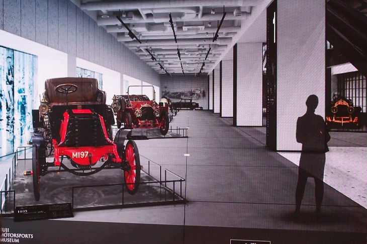 ホテルの1階と2階を占める「富士モータースポーツミュージアム」には歴史的なレーシングカーが展示される。宿泊客以外も入場できる。