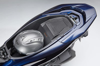 走行用のリチウムイオンバッテリーを搭載する都合で、シート下の収納スペースは純ガソリン車より縮小している。