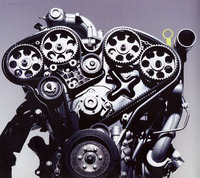 非対称ターボチャージャー付V6エコパワーターボエンジン
	 