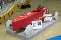 これが本物のソープボックス。操舵（そうだ）はできるが動力はない。