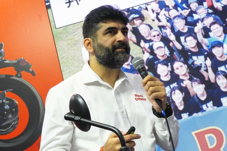 ロイヤルエンフィールドでアジア太平洋地域のマーケットを統括するアヌージ・ドゥア氏。