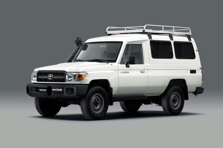 WHOが定める医療機材品質認証を取得したワクチン保冷輸送車。「トヨタ・ランドクルーザー78」にビーメディカルシステムズのワクチン専用冷蔵庫を搭載したものだ。