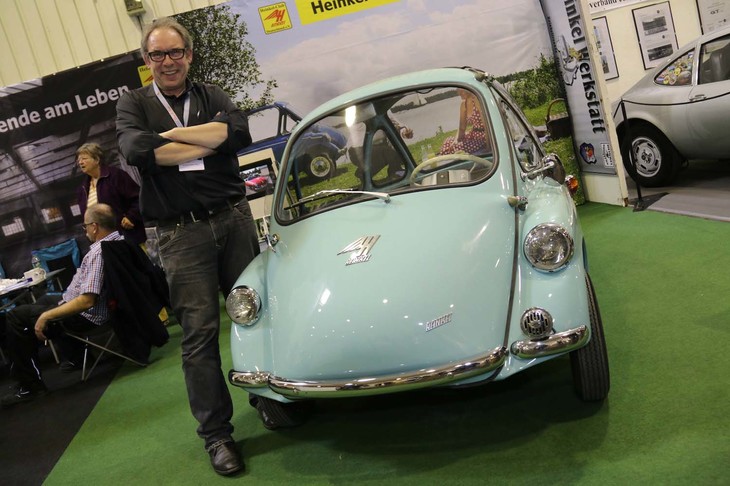 ハインケルクラブのアンドレアス氏。2018年のテヒノクラシカ・エッセンにて。