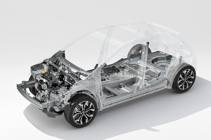 現行型「ノート」には、「ルノー・クリオ」（日本名：ルーテシア）と同じ「CMF-B」と呼ばれるプラットフォームが採用されており、国内のライバルと比べ、スポーティーな走りが楽しめる。