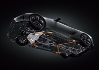 新たに追加された床下ブレースのイメージ。