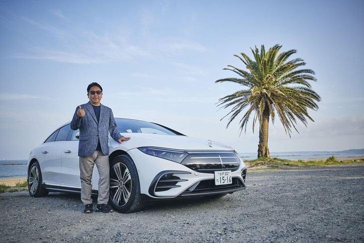 最終的なゴールは、静岡県内のビーチ。急速充電スタンドが近くにあるロケーションでチャレンジ終了とした。しばし、波の音に癒やされる。