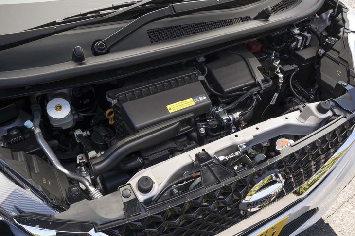 新開発のBR06-SM21ユニット。自然吸気エンジン（写真）でも、先代に比べて全域でおよそ10％のトルクアップ（最大15％アップ）を実現した。