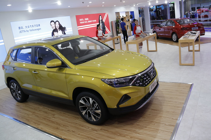 上海フォルクスワーゲンの新ブランドである「ジェッタ」は、順調な滑り出しを見せている。発表の場となった2019年の上海モーターショーで。