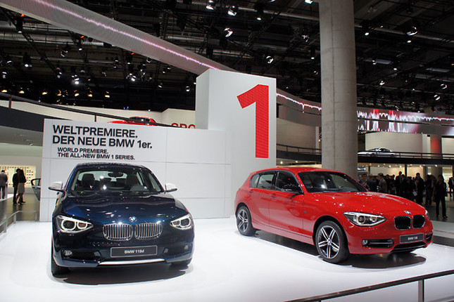 ワールドプレミアとなった、新型「BMW1シリーズ」。
