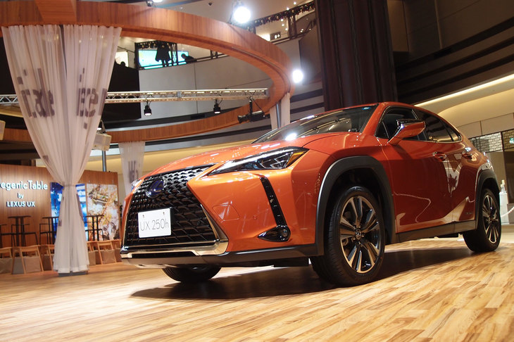 2018年11月に発表・発売された「レクサスUX」。レクサス製SUVのエントリーレベルに位置する、コンパクトモデルである。