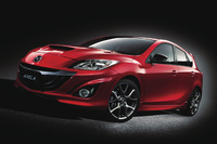 最高出力264PSの2.3リッター直噴ターボエンジンを搭載した、過激なホットハッチ「マツダスピード アクセラ」。初代、2代目とアクセラに設定されたが、3代目以降のモデルに引き継がれることはなかった。写真は2代目。