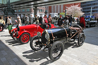 自動車イベント「ジャパン・クラシック・オートモービル」の会場から