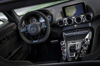 レザーとカーボンでスパルタンに彩られたコックピット。